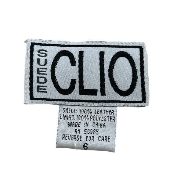 Clio Skirt Women’s Size 6 Genuine Suede Leather Patchwork Mini Back Zipper Beige - Picture 4 of 4